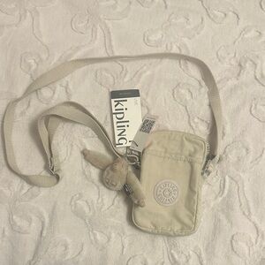 Kipling Beige Mini Crossbody Bag
